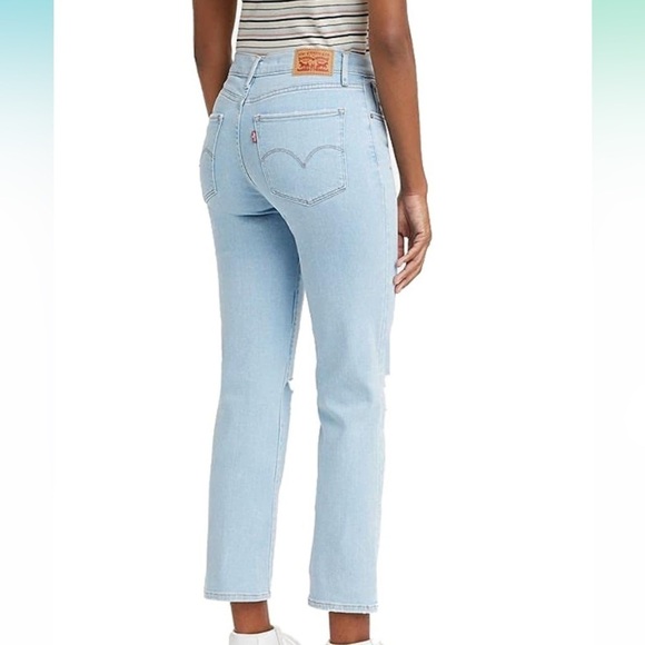 Brand New With Tags Levi’s Cropped High Rise Hypersoft Jeans Size 8 Waist 29 - Picture 2 of 6